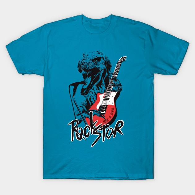 Rock Star T-Shirt by WorldDinosaurs